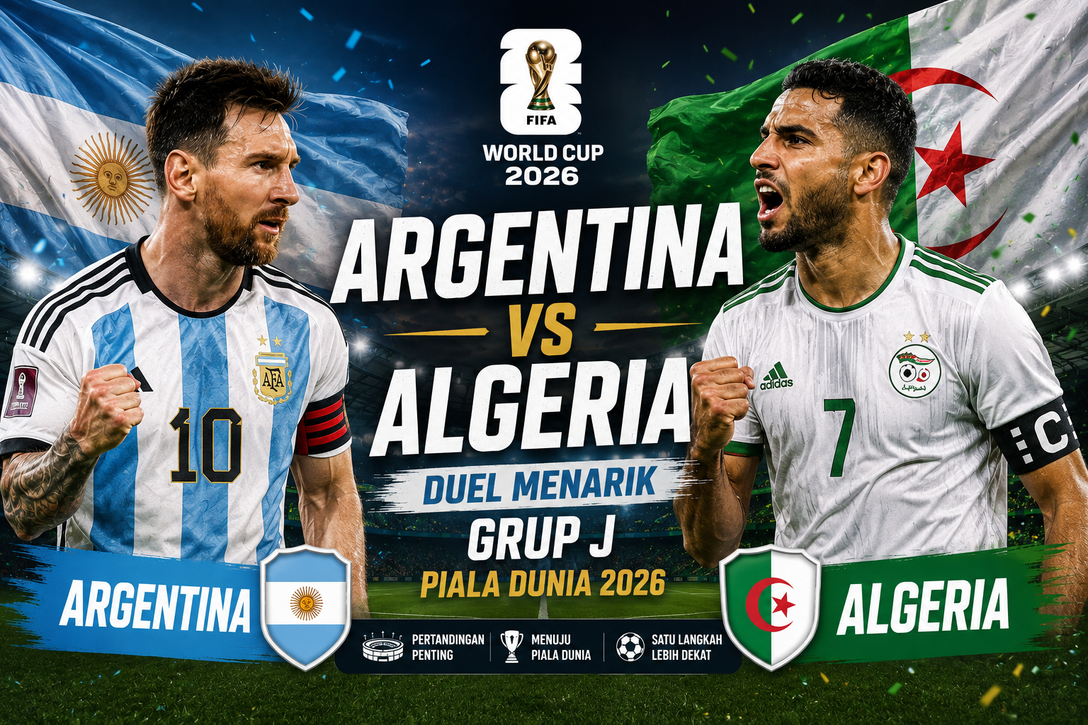 gambar Argentina vs Algeria
