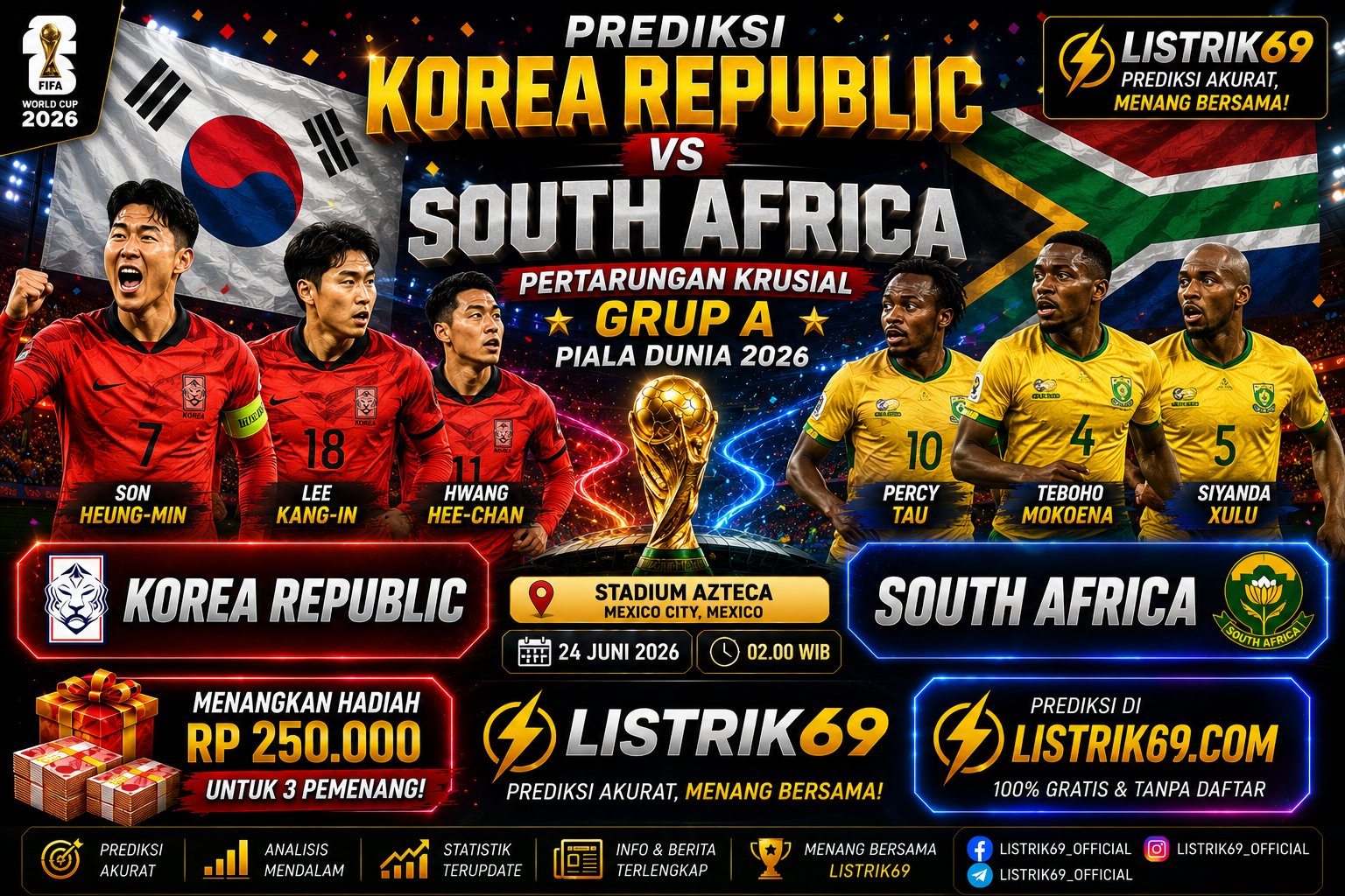 gambar Prediksi Korea Republic vs South Africa