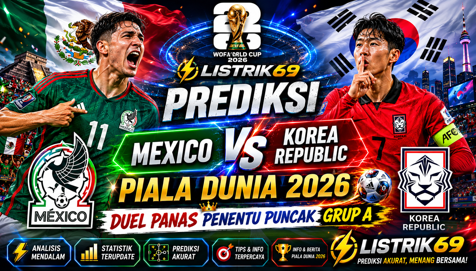 gambar Prediksi Mexico vs Korea Republic