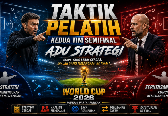 gambar Taktik Pelatih Kedua Tim Semifinal